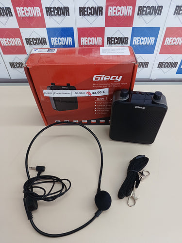 Amplificador Voz 30W con Micrófono Giecy